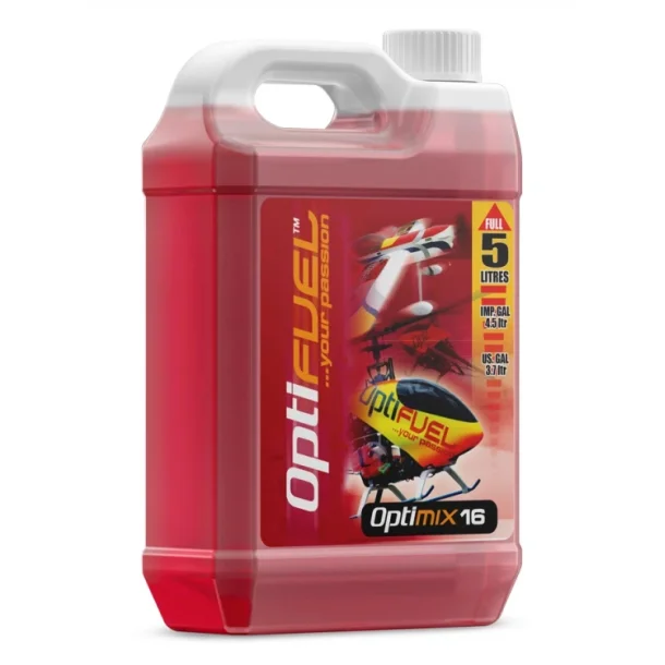 Optimix brndstof 16% Nitro, 18% olie 5L til fly og heli