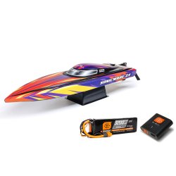Pro boat Sonicwake 24" Self-Righting Brushless Deep-V RTR (m. Batteri &amp; lader), R�d