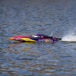 Pro boat Sonicwake 24" Self-Righting Brushless Deep-V RTR (m. Batteri &amp; lader), R�d