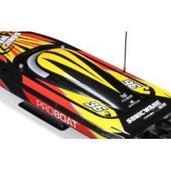 Pro Boat Sonicwake V2 36" Self-Righting Brushless Deep-V RTR, Sort