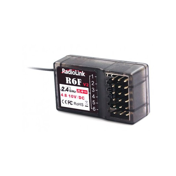 Radiolink R6F 2.4Ghz 6Ch Receiver for RC4GS, RC6GS, T8FB &amp; T8S Radiolink