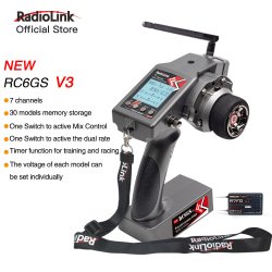 Radiolink RC6GS V3 7 kanals radio med gyro modtager