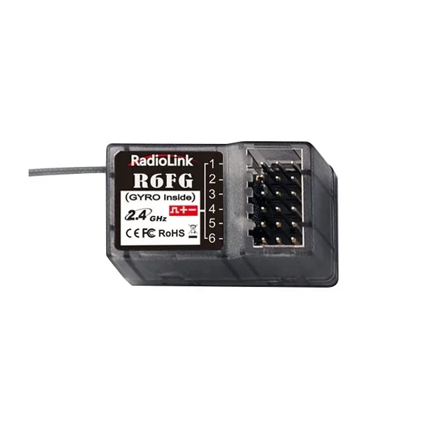 Radiolink 6 R6FG kanals modtager 2,4 Ghz med gyro, kan til og frakobles