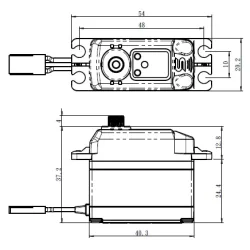 Savx SV-1272SG Plus Servo 35Kg 0,10s HV Alu Coreless Steel Gear