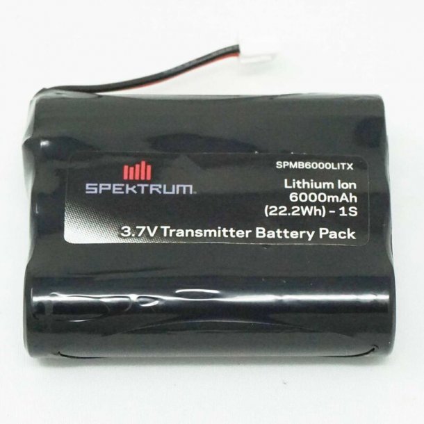 Spektrum 3.7V 6600mAh 1S Transmitter Battery: iX12/NX6/NX8 Tx Plug (XH-1S)