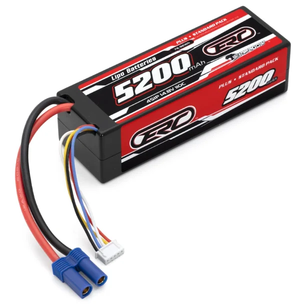 Li-Po Batteri 4S 14,8V 5200mAh 110C Hard m. EC5 stik