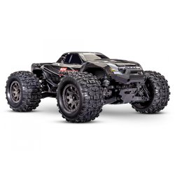 Traxxas Mini Maxx RTR TQ BL-2s sort - med USB-C oplader / 2s LiPo
