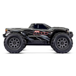 Traxxas Mini Maxx RTR TQ BL-2s sort - med USB-C oplader / 2s LiPo