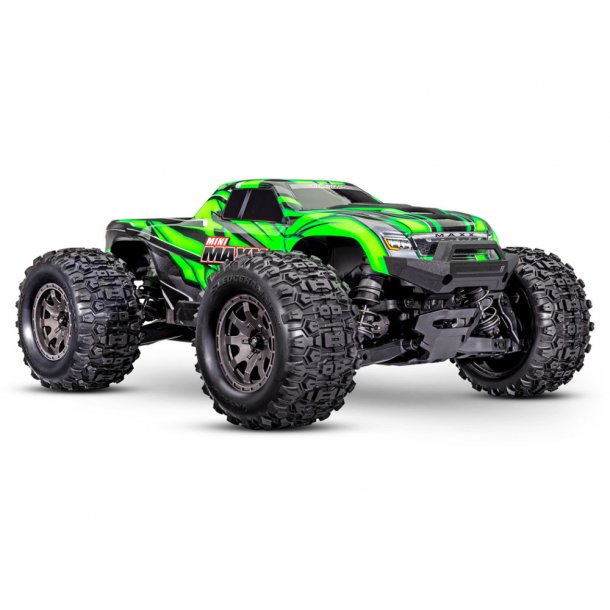 Traxxas Mini Maxx RTR TQ BL-2s Grn - med USB-C oplader / 2s LiPo 