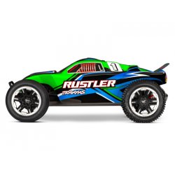 Traxxas Rustler 2WD 1/10 RTR TQ EHD Grn - m. batteri og lader (USB-C)