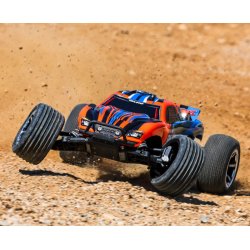 Traxxas Rustler 2WD 1/10 RTR TQ EHD  Orange - m. batteri og lader (USB-C)