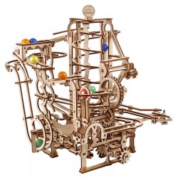 Ugears Marble Run Spiral Hoist (Marble - 4) - kuglebane