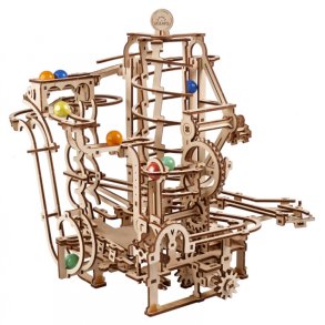 Ugears Marble Run Spiral Hoist (Marble - 4) - kuglebane