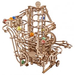 Ugears Marble Run Spiral Hoist (Marble - 4) - kuglebane