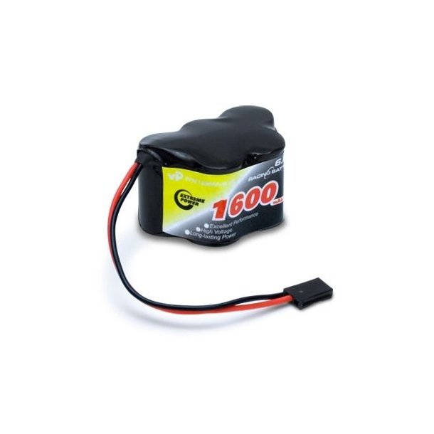 Modtagerbatteri 6,0V 1600mAh m. Futabastik