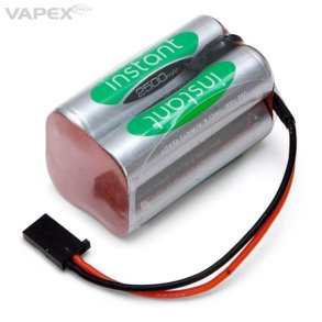 Modtagerbatteri 4,8V 2500 mAh blok