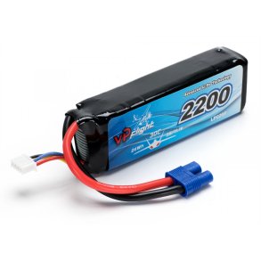 Li-Po Batteri 3S 11,1V 2200mAh 30C med EC3-stik