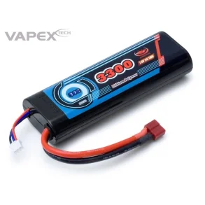 Li-Po Batteri 2S 7,4V 3300mAh 30C m. T-stik