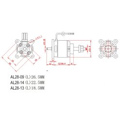  AL 28-14 Brushless Motor trust 700gram 