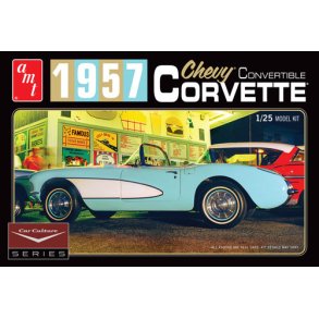AMT Car Culture 1957 Corvette Convertible (White) 1/25