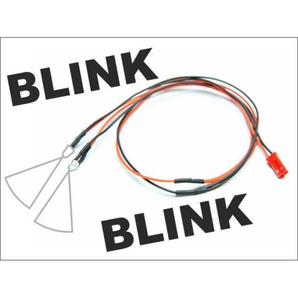 LED  3mm hvid blink