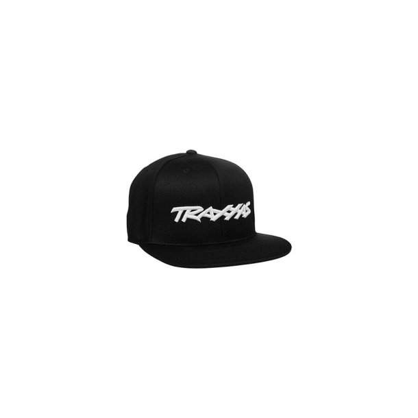 Snap Hat Flat Bill Black Traxxas Logo