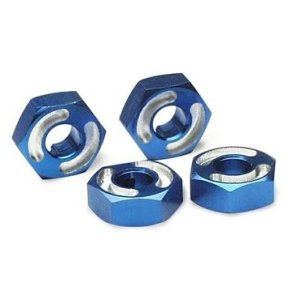 Wheel Hubs Hex 14mm Alu Blue (4) T-Maxx/ Slayer Pro
