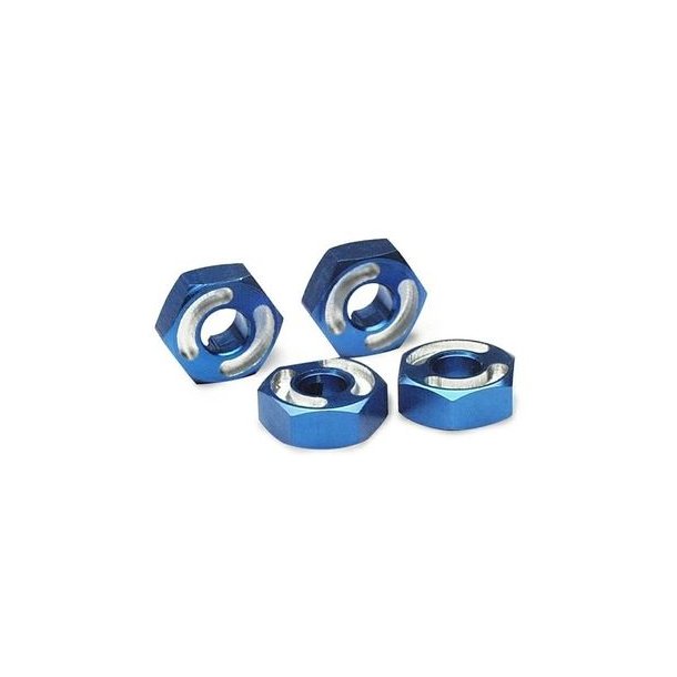 Wheel Hubs Hex 14mm Alu Blue (4) T-Maxx/ Slayer Pro