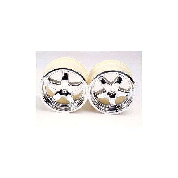Wheels 5-Spoke Chrome 3.2" (2)