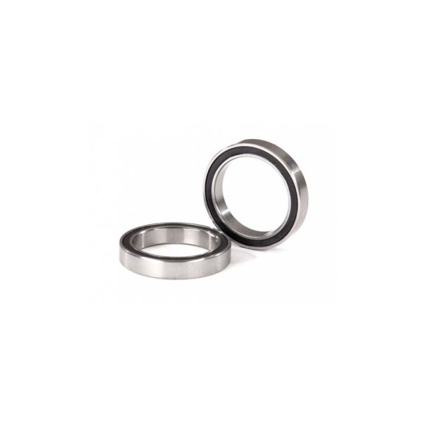 Ball Bearings 17x23x4mm Black Rubber sealed (2)