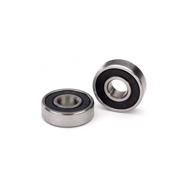 Ball Bearings 6x16x5mm Black Rubber sealed (2)