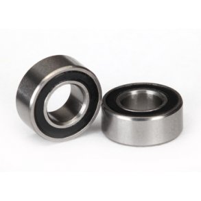 Ball Bearing 5x10x4mm Black Rubber Seal (2)