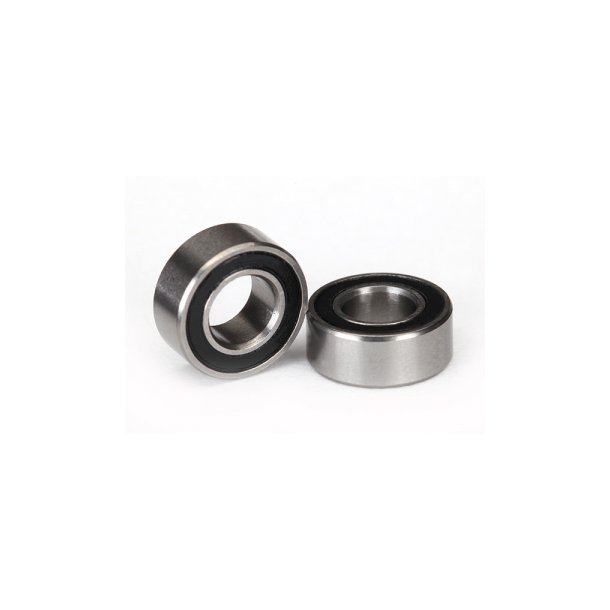 Ball Bearing 5x10x4mm Black Rubber Seal (2)