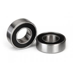 Ball bearing 6x12x4mm Black Rubber Sealed (2)