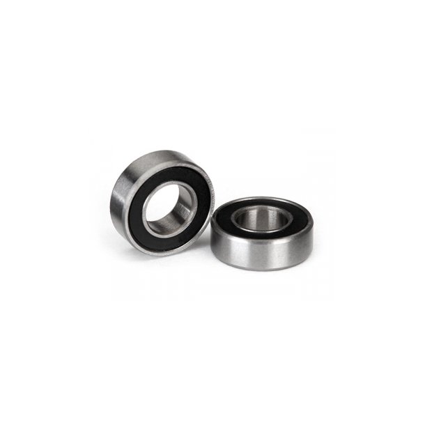 Ball bearing 6x12x4mm Black Rubber Sealed (2)