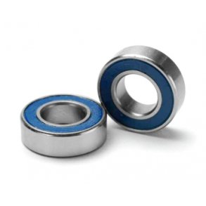 Ball bearing 8x16x5mm Blue Rubber Sealed (2)