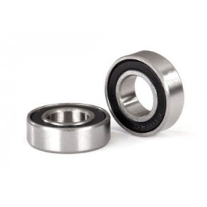 Ball bearing 8x16x5mm Black Rubber Sealed (2)