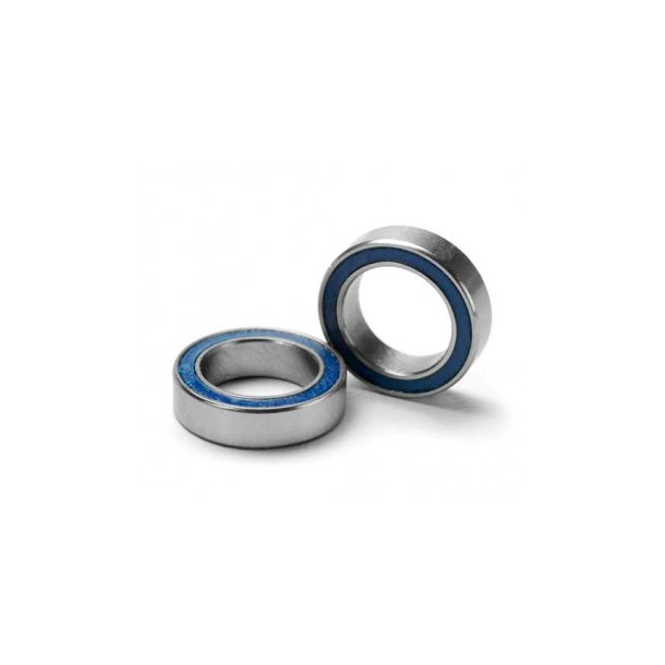 Ball bearing 10x15x4mm Blue Rubber Sealed (2)