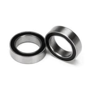 Ball bearing 10x15x4mm Black Rubber Sealed (2)