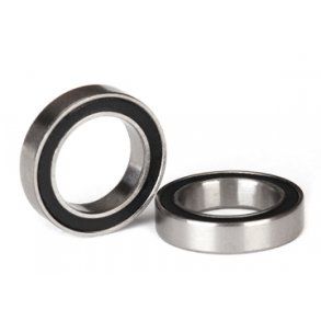 Ball bearing 12x18x4mm Black Rubber Sealed (2)