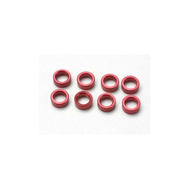 Spacers Aluminium Red (8)