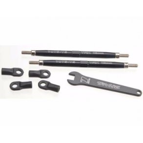 Turnbuckle Toe Links Front 112mm Alu Black (2) E/T-Maxx