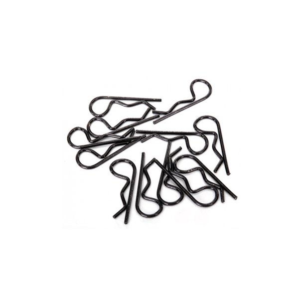 Body Clips Standard Black (12)