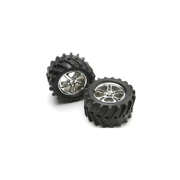 Tires &amp; Wheels Maxx Chevron/SS Chrome (14mm) 3.8" (2)