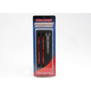 Turnbuckles Complete Toe Link Alu. 128mm Red (4)