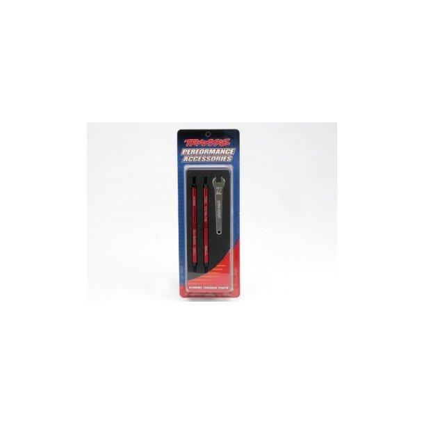 Turnbuckles Complete Toe Link Alu. 128mm Red (4)