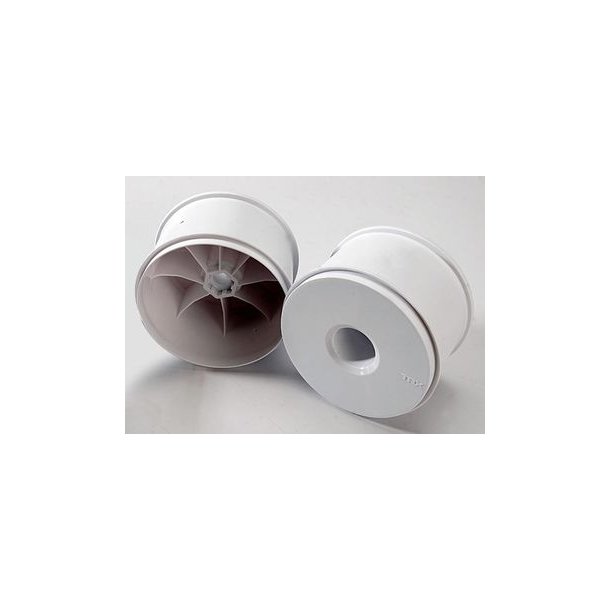 Wheels Dished White (17mm) 3.8" (2)