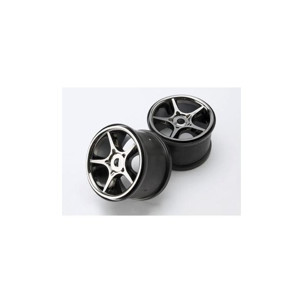 Wheels Gemini Black Chrome (17mm) 3.8" (2)