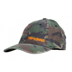 Flex Hat Curved Bill CAMO Traxxas L-XL