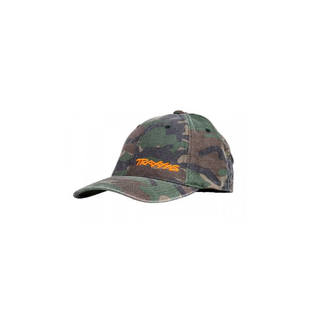 Flex Hat Curved Bill CAMO Traxxas L-XL